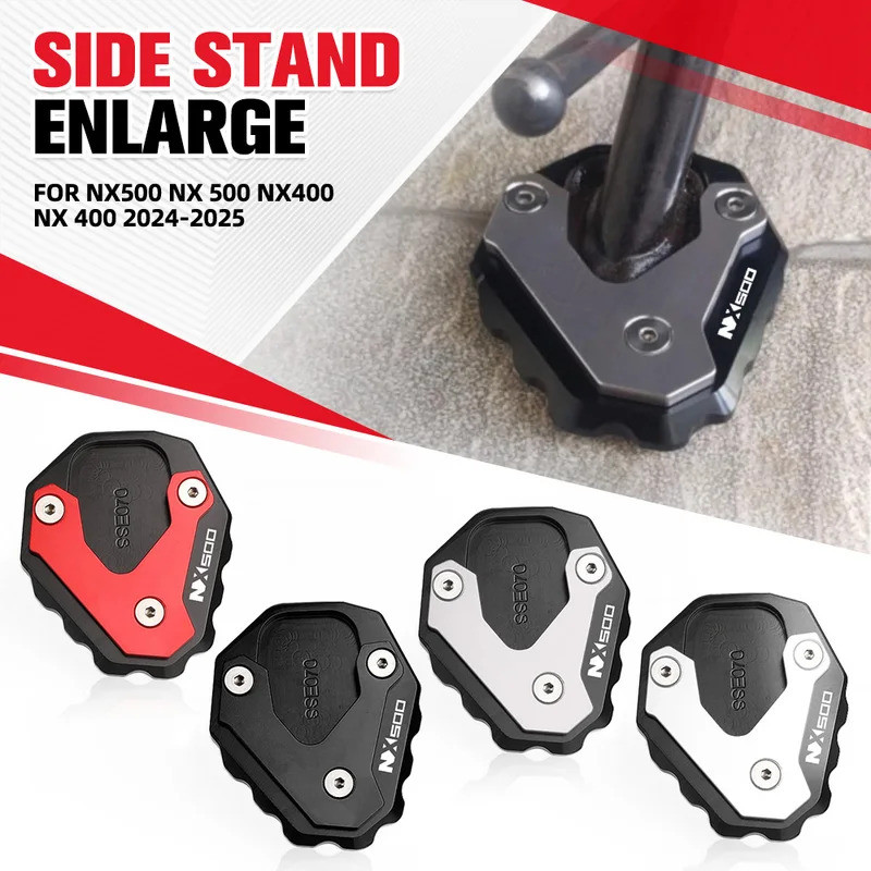 Dành Cho Xe HONDA NX500 NX 500 NX400 NX 400 2024-2025 CNC Chân Đế Chân Bên Đứng Nối Dài Tấm Hỗ Trợ X