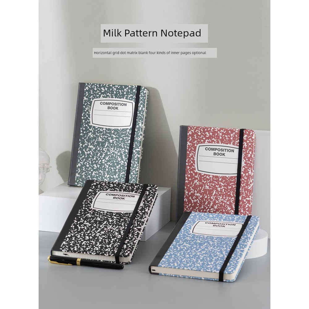 Pu Cover a5 Notebook Notebook 2025 Phong Cách Mới Notepad Business Office Grid Notebook Trống Notebo