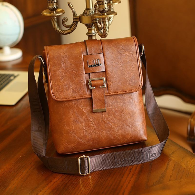 New vintage men's bag, shoulder bag, crossbody bag, hanging bag, casual large-capacity bag**&&&&--*&