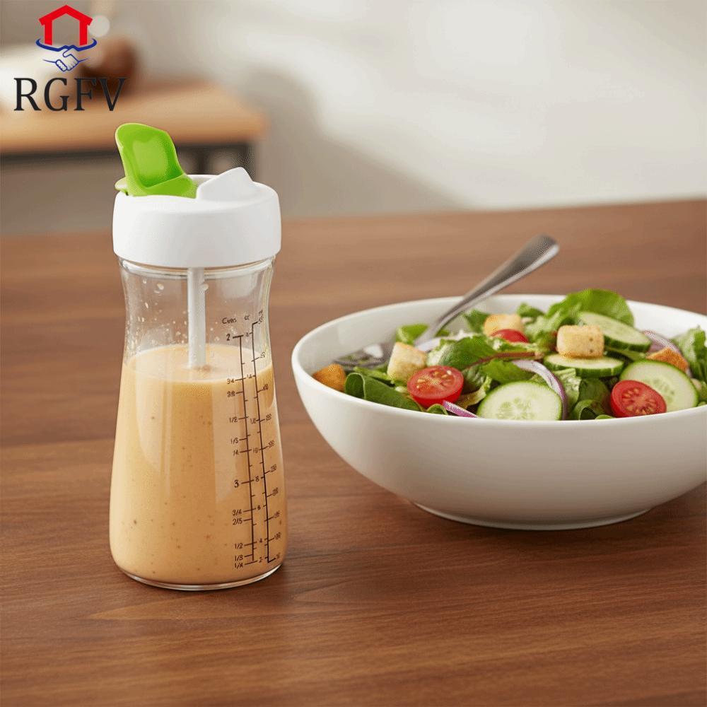 RGFV Salad Dressing Chai, 500 ML Tay Quay Salad Dressing Trộn, Tiện Ích Nhà Bếp Nhựa Trong Suốt Làm 