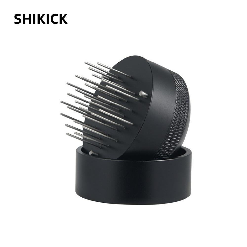 SHIKICK Máy khuấy cà phê SHIKICK, 21 kim có đế phân phối kim Espresso, Universal 51 / 58mm WDT Porta