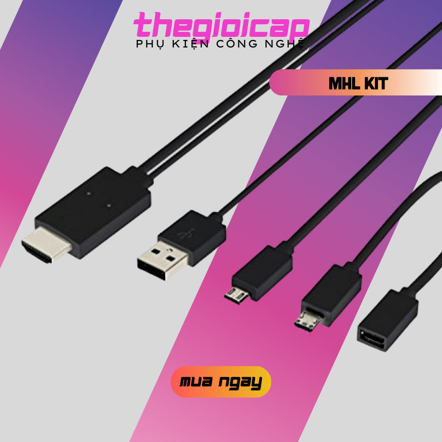 Bộ KIT cáp MHL to HDMI cho điện thoại Android