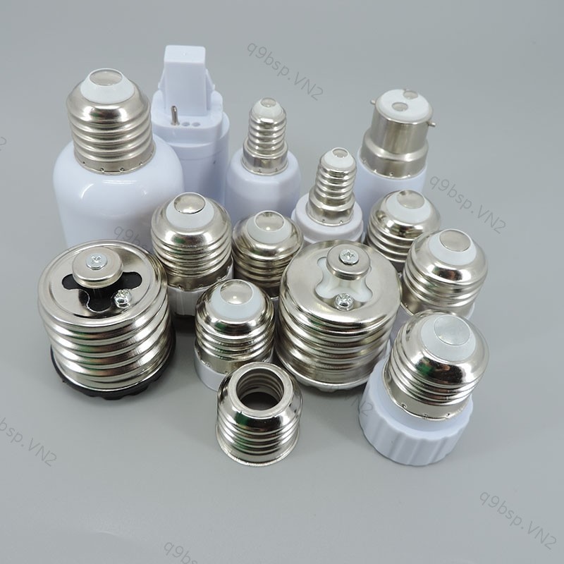 Bộ Chuyển Đổi Đèn E27 E14 E17 Sang E40 E27 G24 GU10 E12 B22 MR16 Đế Đèn LED Bóng Đèn Bộ Chuyển Đổi Ổ