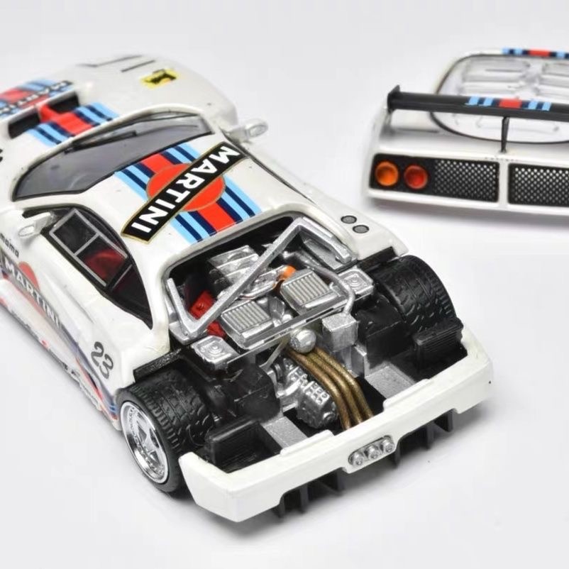 Stance Hunters SH 1: 64 Ferrari F40 LM Martini Lớp Phủ Mô Phỏng Siêu Xe Hợp Kim Xe Mô Hình Bộ Sưu Tậ
