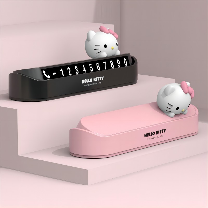 Hello kitty hello kitty hello kitty tạm thời đỗ xe có thể ẩn số Dấu hiệu di chuyển Hoạt hình đỗ xe