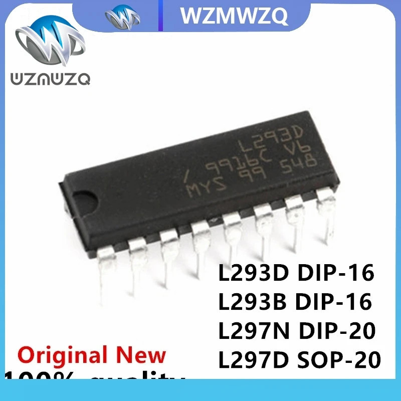 5 CÁI L293D DIP16 L293 DIP 293D DIP-16 L293B L293DD SOP-20 L297N DIP-20 SOP L297 L297D chip ic