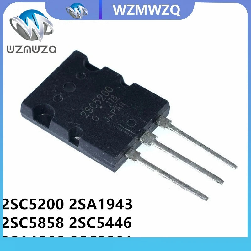 5 Chiếc 2SC5200 TO-3P C5200 TO-3PL 5200 2SA1943 A1943 2SC5858 C5858 2SC5446 C5446 2SA1302 2SC3281 A1