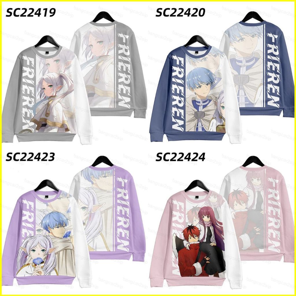 Áo Hoodie Cosplay Anime 3D Frieren Beyond Journey's End - Unisex, Kích thước đa dạng