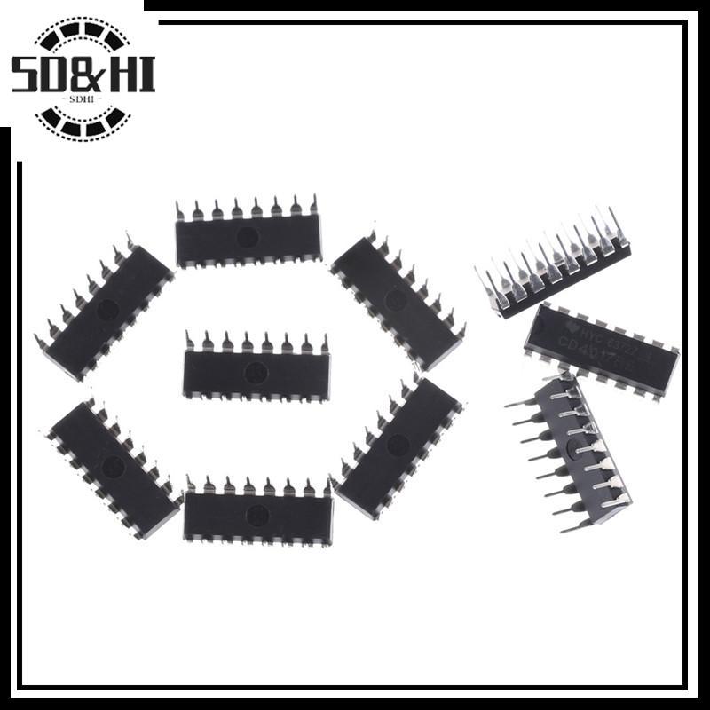 [SD & HI] 10 IC chia bộ đếm thập kỷ CD4017BE 4017 CD4017 (vn)