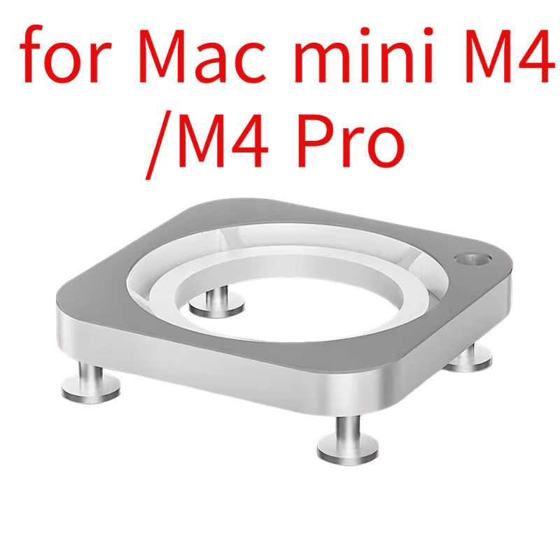 Dành cho M4 Mac mini M4 / M4 Pro hợp kim nhôm làm mát và đế đặc biệt chống bụi