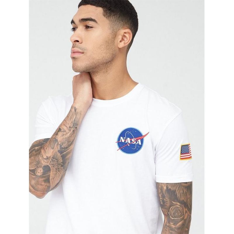 Áo thun ngắn tay cổ tròn nasa Cotton nguyên chất phi hành gia nasa
