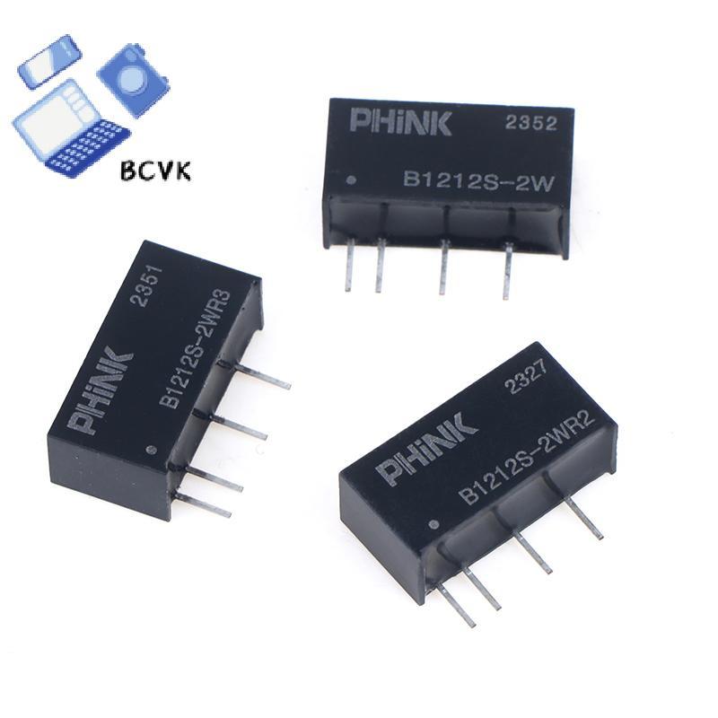 [BCVK] B1212S-2W B1212S-2WR2 / R3 12V Đến 12V DC-DC Mô-đun nguồn cách ly Bảo vệ ngắn mạch Phụ kiện đ