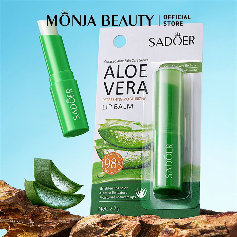 SADOER Fresh Bleaching Lip Booster Bảo vệ môi hiệu quả Son bóng dưỡng ẩm Aloe Lip Booster Moisturiz 