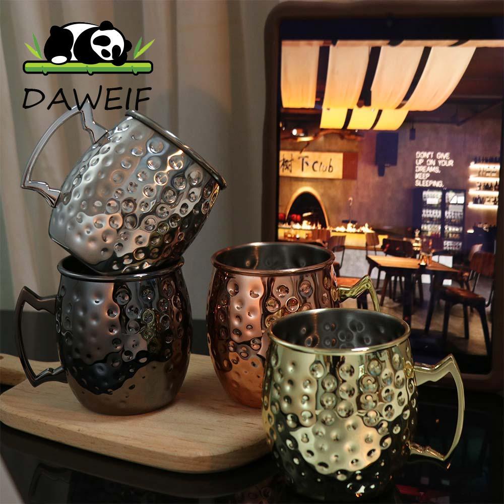 DAWEIF Moscow Mule Mug, Cốc Rượu Drinkware Cốc Inox, Đồ Dùng Tiệc Thanh Dụng Cụ Nga Bia Cốc Nhà