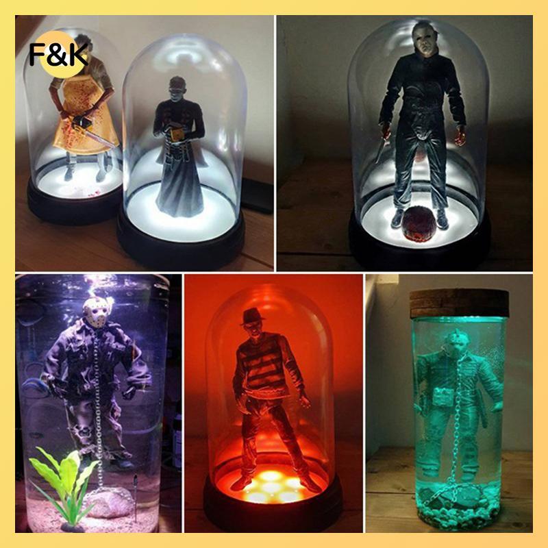 F & K Jason Voorhees Collector Đèn Nước Phần 6 Jason Lives Phim Kinh Dị Lưu Niệm.