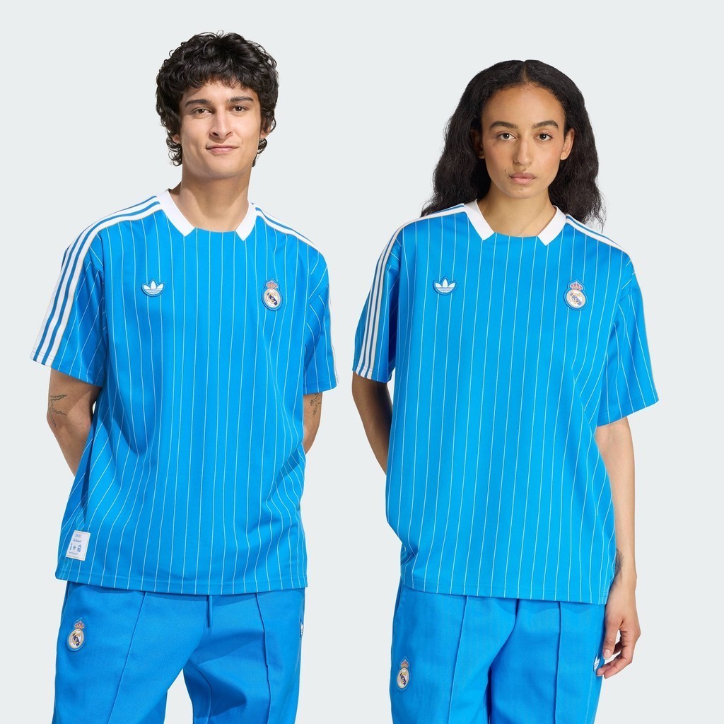 adidas Football Real Madrid Terrace Icons Jersey Unisex Blue JN3060