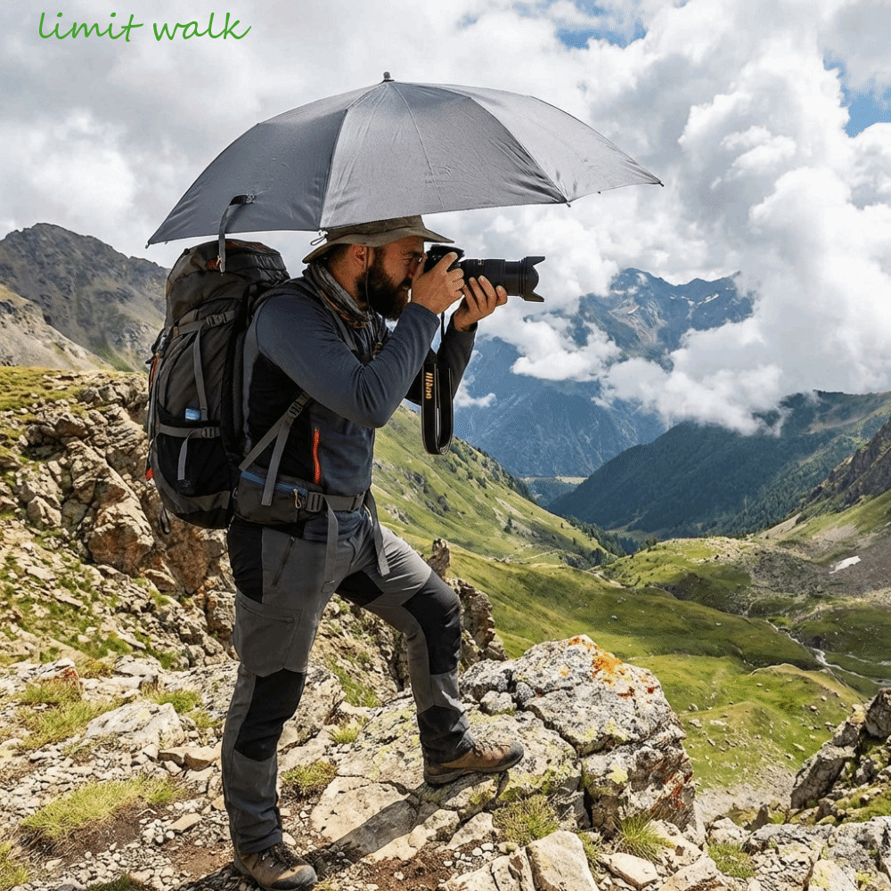 Kẹp ô ba lô LIMIT WALK, Rảnh Tay Siêu Nhẹ Cho Golf