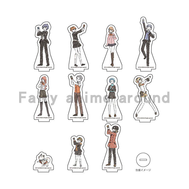 Anime Persona 3 Acrylic Đứng Búp Bê P3 Yukari Takeba Mitsuru Kirijo Fuuka Hình Cosplay Đồ Chơi Quà T