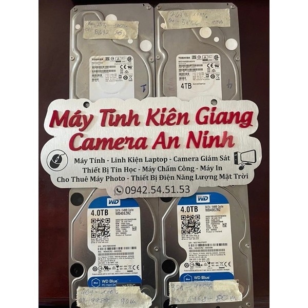 Ổ Cứng PC HDD 3.5 inch 4TB Seagate WD Toshiba Cũ giá siêu rẻ