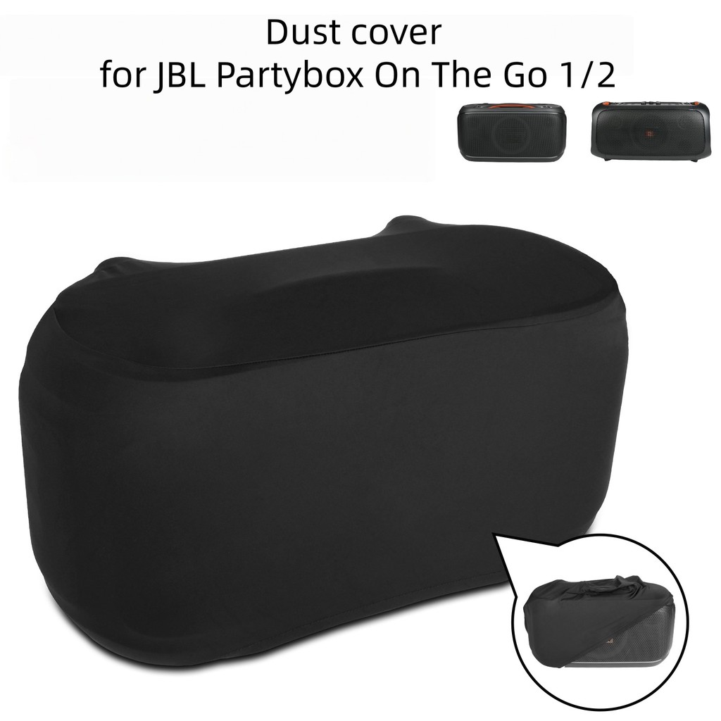 Vỏ bụi cho loa JBL Partybox On The Go 2 & On The Go 1, Vỏ bảo vệ vải Lycra co giãn, Đáy đàn hồi, Có 