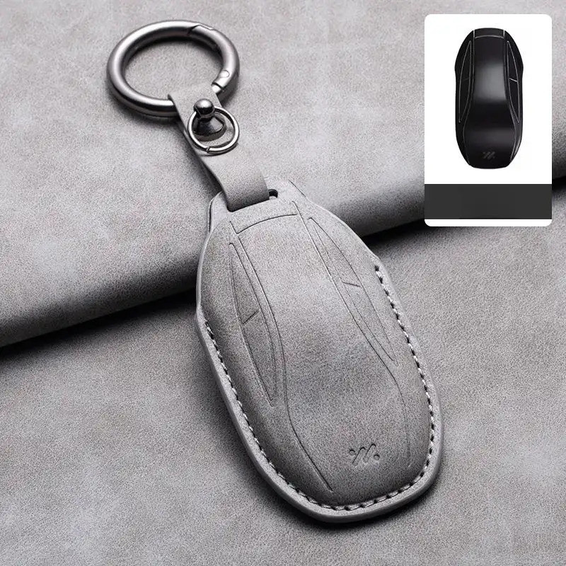 Vỏ Chìa Khóa Da Chìa Khóa Ô Tô Móc Khóa Bảo Vệ Vỏ Cho MG IM6 IM5 L7 LS6 LS7 L6 IM6 MG IM6 IM5 L7PRO 