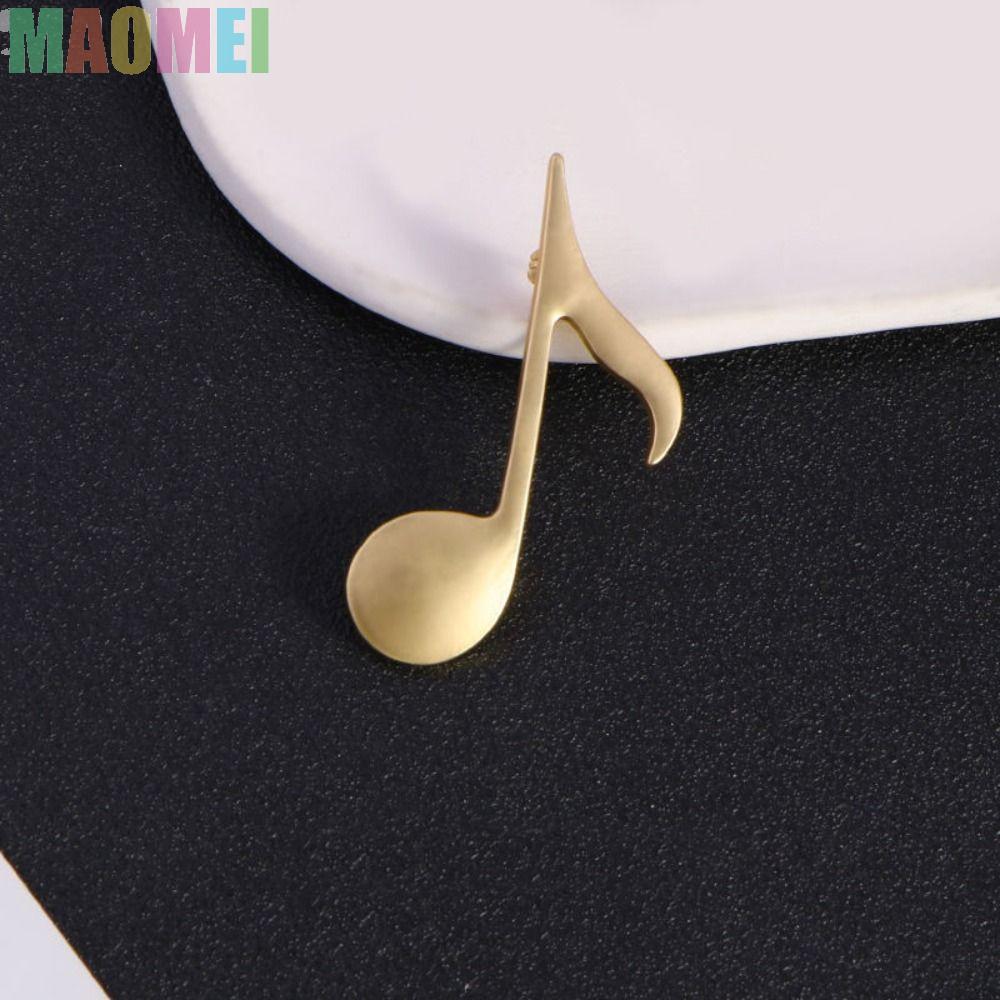MAOMEI Eighth Note Pin Hợp kim, Trâm Cài Âm Nhạc Unisex
