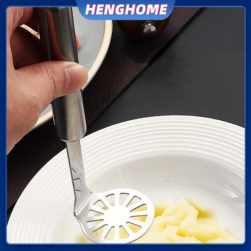 HENGHOME Sáng Tạo Mud Press Masher Puree Juice Maker Thép không gỉ Khoai Tây Masher Ricer Crusher Kh