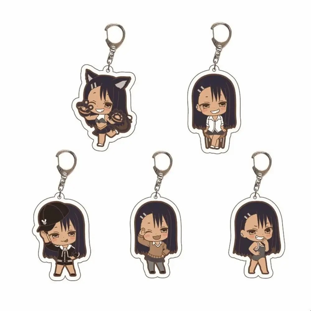 Móc khóa Anime Nagatoro Hayase Acrylic trong suốt Chibi 6cm Đừng Chọc Anh Nữa Mà Nagatoro mô hình qu