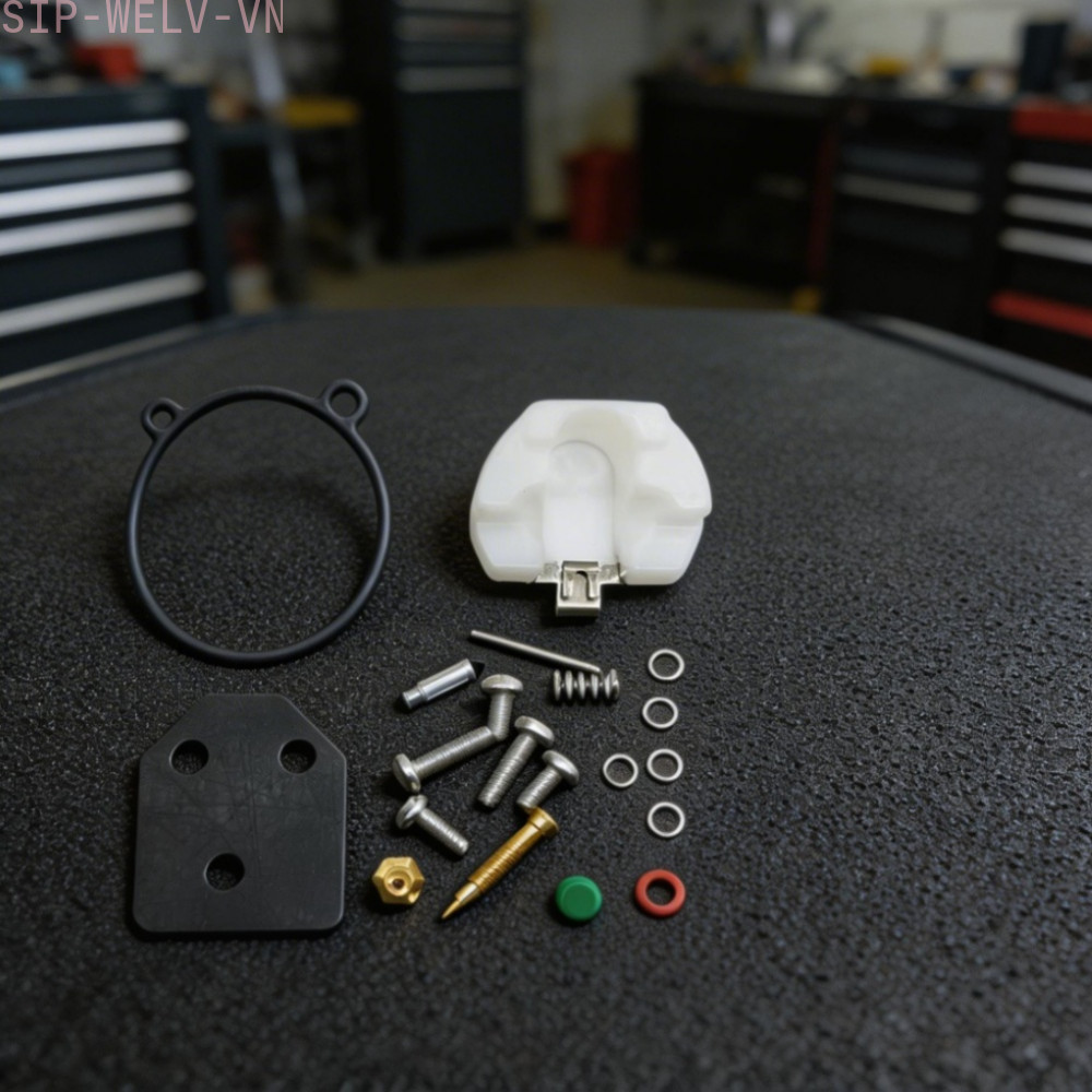 {WELV}6AU-W0093-00 Carburetor Repair Kit for 6HP 8HP 9.9HP 4-Cycle Outboard Engine