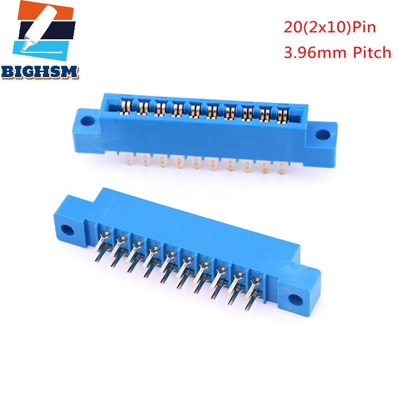 [BIGHSM] 1x Đầu nối cạnh thẻ đôi hàng 2x10 20 Pin 3,96mm khe cắm hàn soet