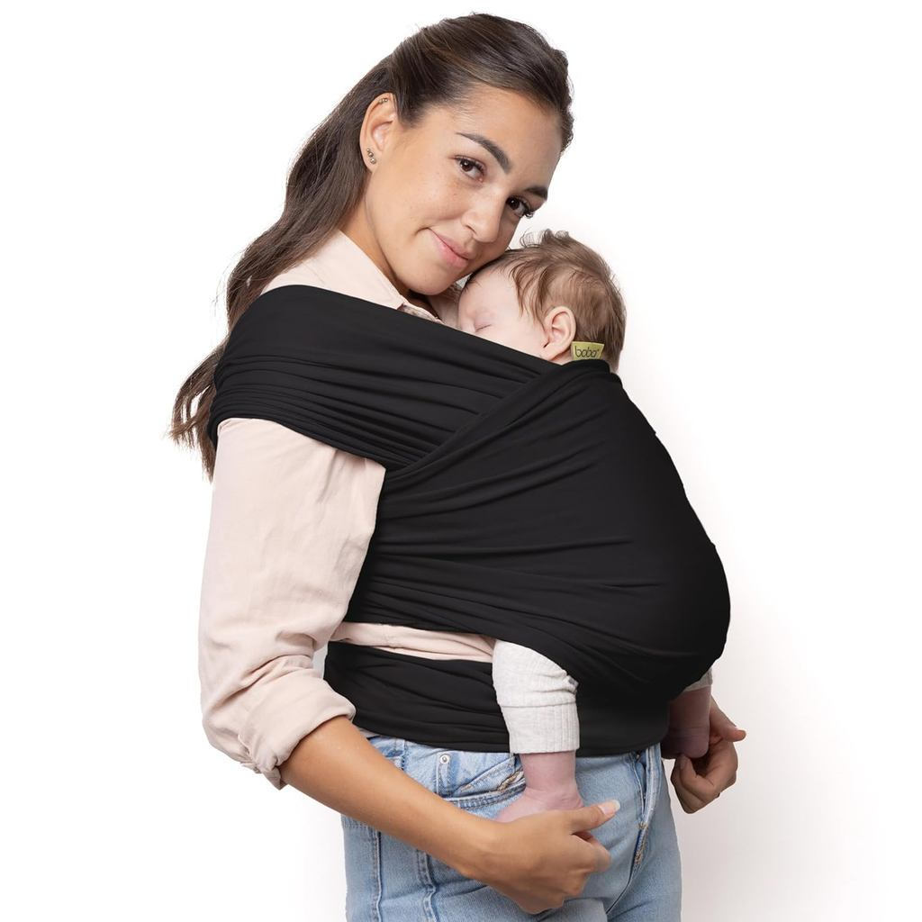 BobaBabyWrapCarrier – OriginalBabySlingCarrierforNewborns (7 – 35lbs), Mềm mại, An toàn, rảnh tay & 