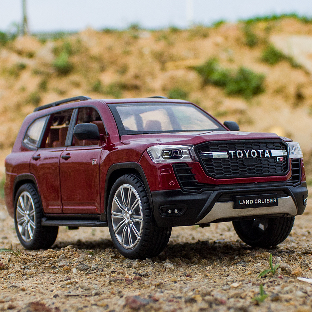 [Mẫu xe] Jinlifang 1 / 24 Fengtian Land Cruiser GT Street Xe Hợp Kim Xe Ô Tô Mô Hình Âm Thanh Ánh Sá