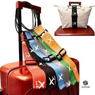 [SHZTGM] Dây đeo treo cố định chống mài mòn mạnh mẽ Hành lý Dây đàn hồi Dây buộc in họa tiết máy bay Thắt lưng đóng vali Mới