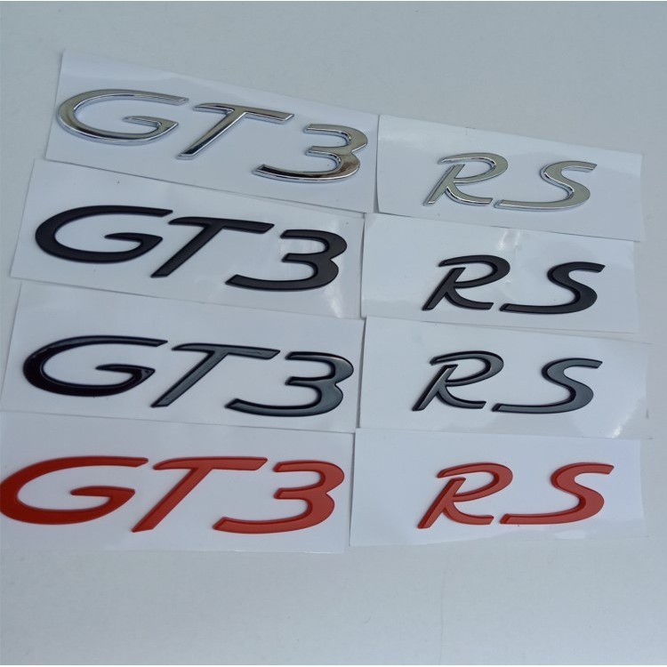Phong Cách Mới PORSCHE GT3 Logo Xe 911 Sửa Đổi Đuôi Sau PORSCHE Logo Tiếng Anh RS Chữ PORSCHE Logo