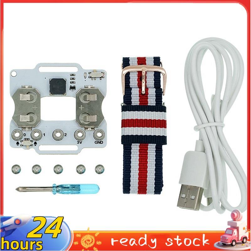 Bộ dây đeo đồng hồ Wearbit cho bảng phát triển lập trình Microbit V2 Bộ lập trình DIY cho Microbit V