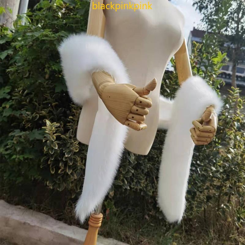 Khăn Choàng Cô Dâu Lông Giả Mềm Mại, Phù Hợp Cho Mùa Đông Và Đám Cưới - Size 70x63 Inches