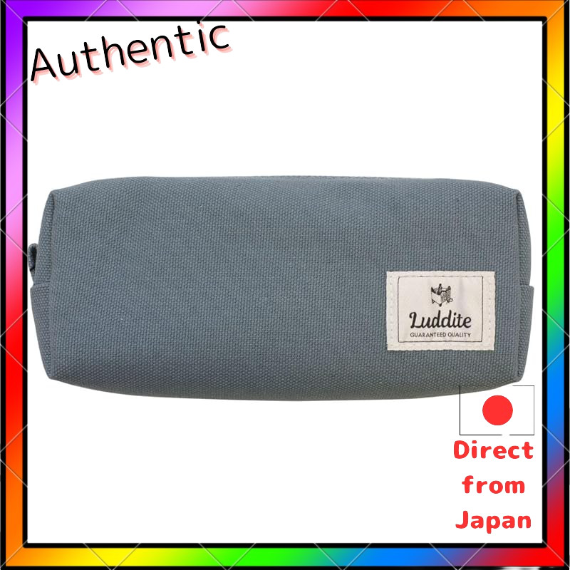 Luddite Canvas Blue-Gray Carry Case and Gusset Pen Case