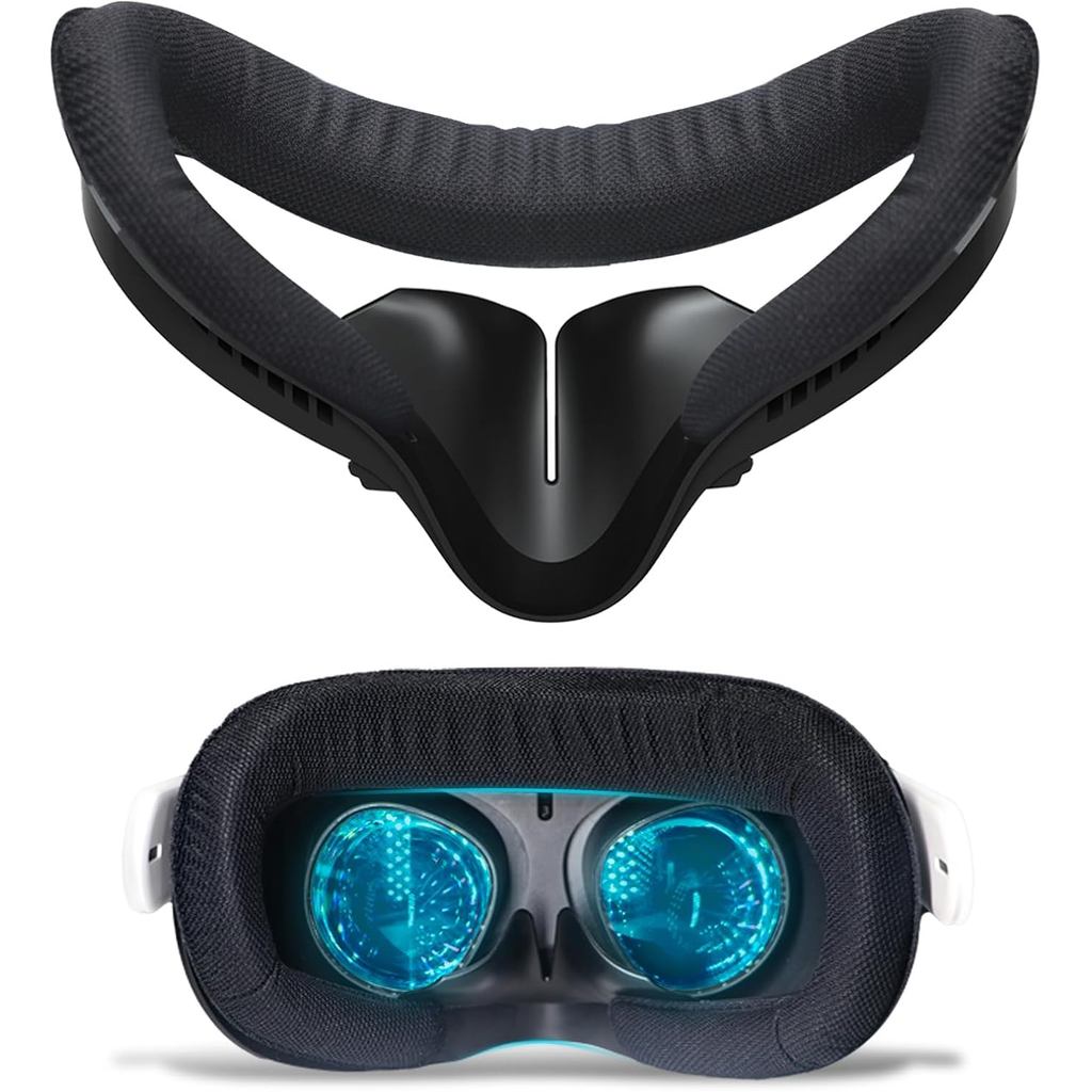 Tương thích với Thay thế giá đỡ mặt Oculus Quest 2, Miếng đệm mặt xốp thoáng khí VR Bảo vệ cho Meta 