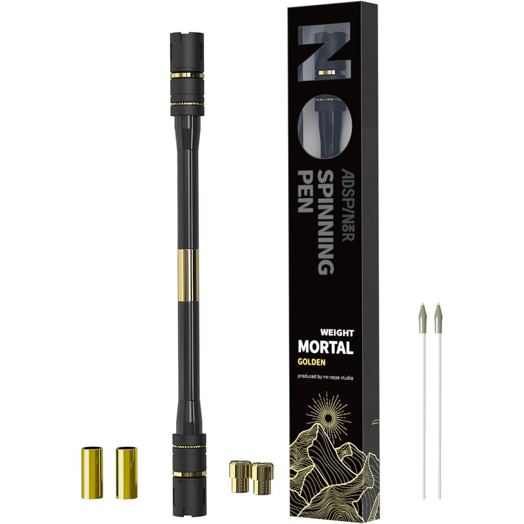 Ông Nope Weighted Mortal Spinning Pen Mod Advanced Trick Spin Pen for Precision & Practice Heavier, 