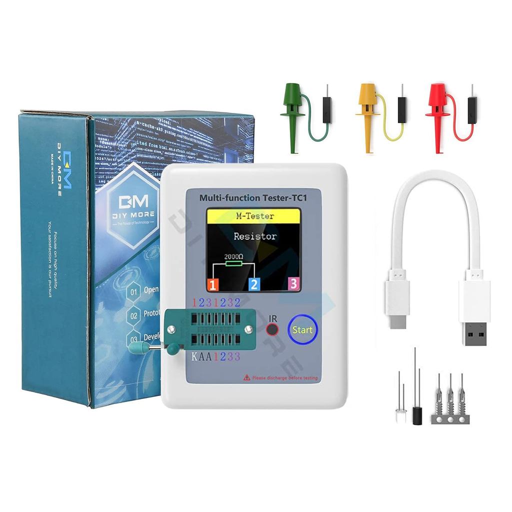 Máy kiểm tra Transistor Meter diymore LCR, Máy đo Transistor, Máy kiểm tra tụ điện Transistor đa chứ