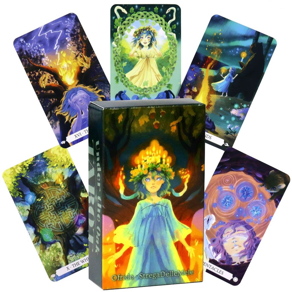 10.3 X6cm Under the Oak Tarot English Board Game Card Game Under the Oak Tarot