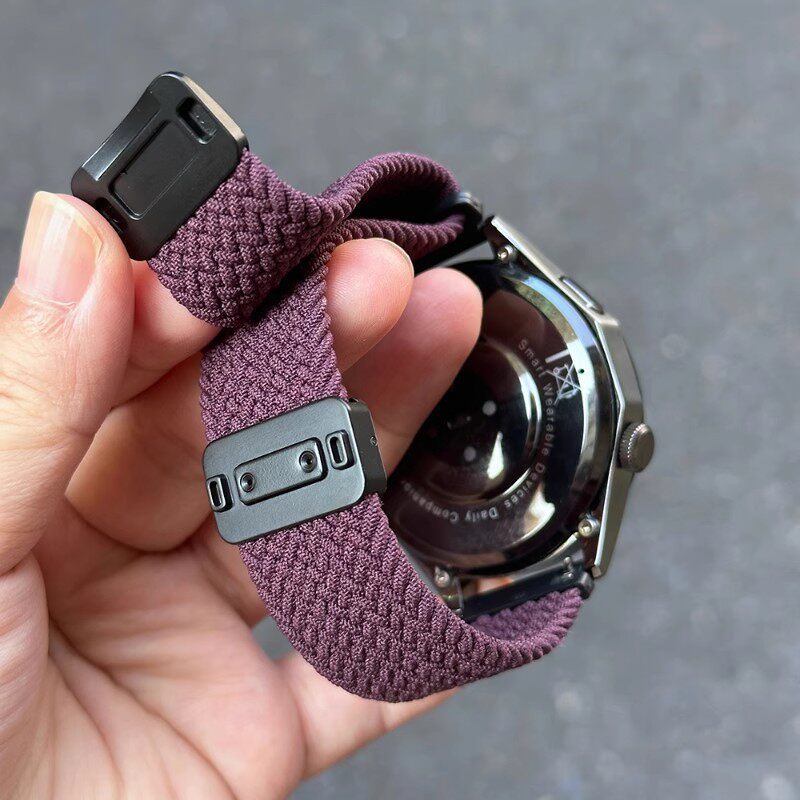 Thích hợp cho Garmin Fr255 / 245 Dây đeo đồng hồ Nylon s50 từ tính 165 active5 Smart Venu3Sq2plus