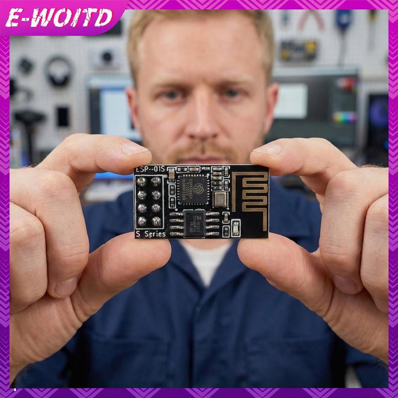 E-WOITD ESP 01S ESP8266 Mô-đun Wifi Tiêu thụ điện năng thấp Cổng nối tiếp 8Pin sang mô-đun WIFI Bảng