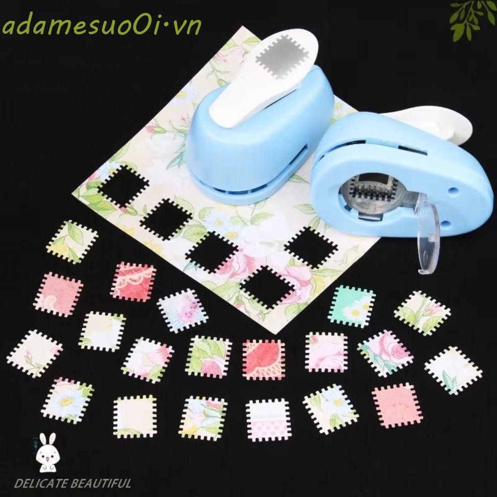 ADAMESUO Stamp Border Punch, Stamp Shape Hole Puncher Dập Nổi Máy, Văn Phòng Phẩm Cắt Thủ Công Máy L