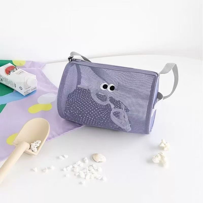 Swimming beach cylindrical makeup bag new product bag12y Organizer mesh bag for miscellaneous items,