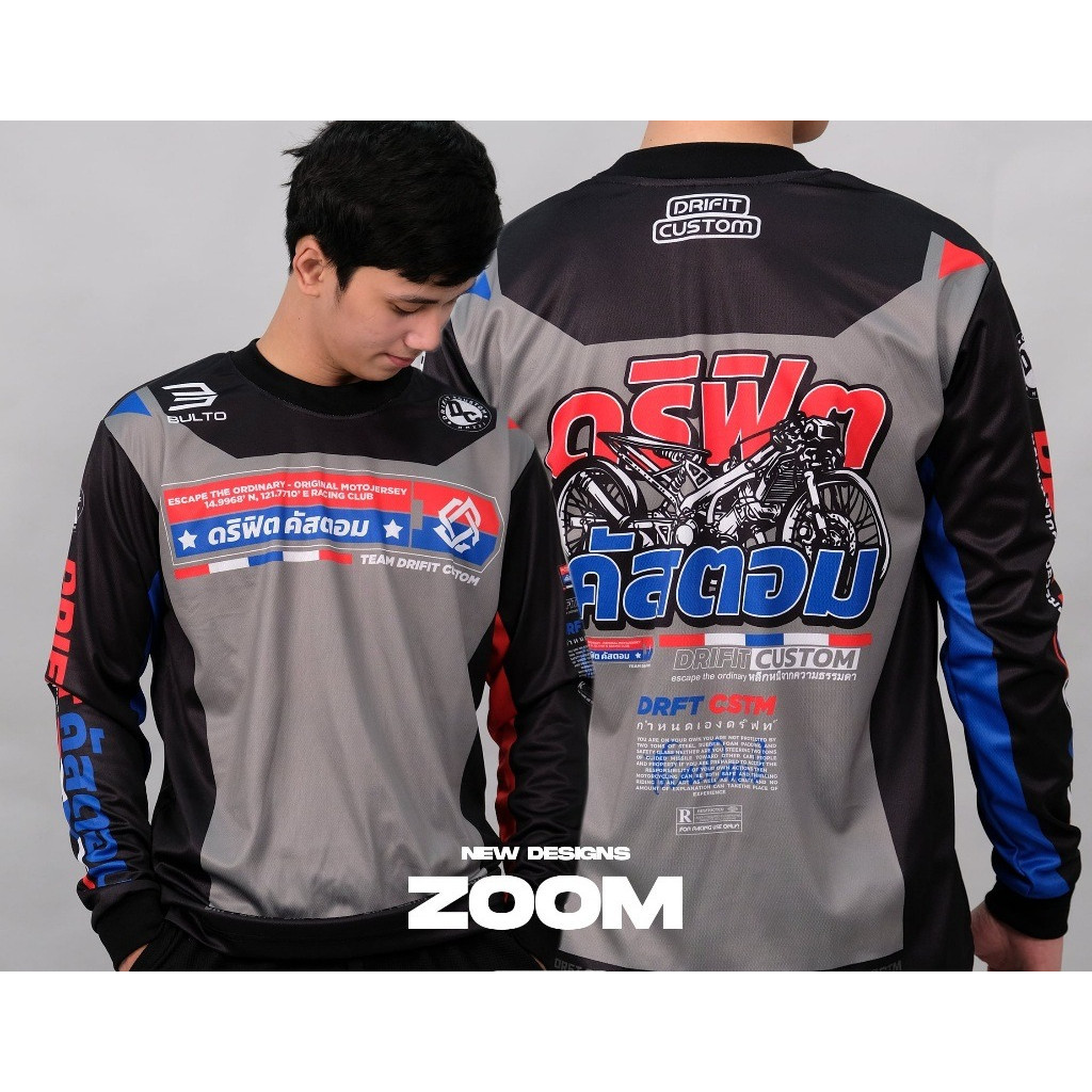 Jerseys Moto DRIFIT S4-ZOOM - Áo đua xe máy thoáng khí và nhanh khô cho nam nữ