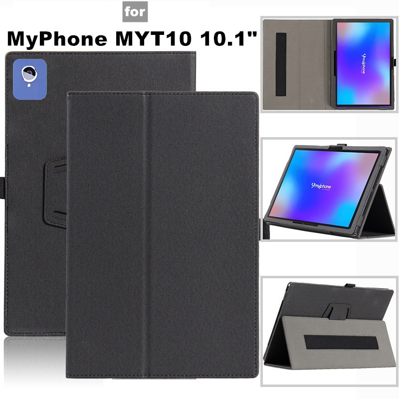 Dành Cho MyPhone MYT10 10.1 Inch Android Tablet Cover Flip Magentic Leather Stand Vỏ Bảo Vệ Có Giá Đ