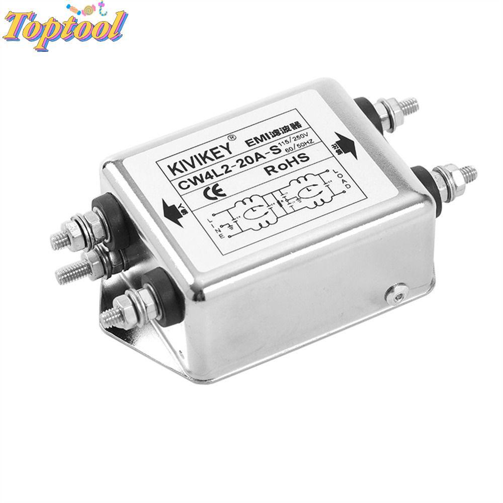 Máy nén tiếng ồn TOPTOOL, Bộ lọc EMI công suất một pha JREle AC 115 / 250V, Bộ lọc nhiễu điện từ Ter