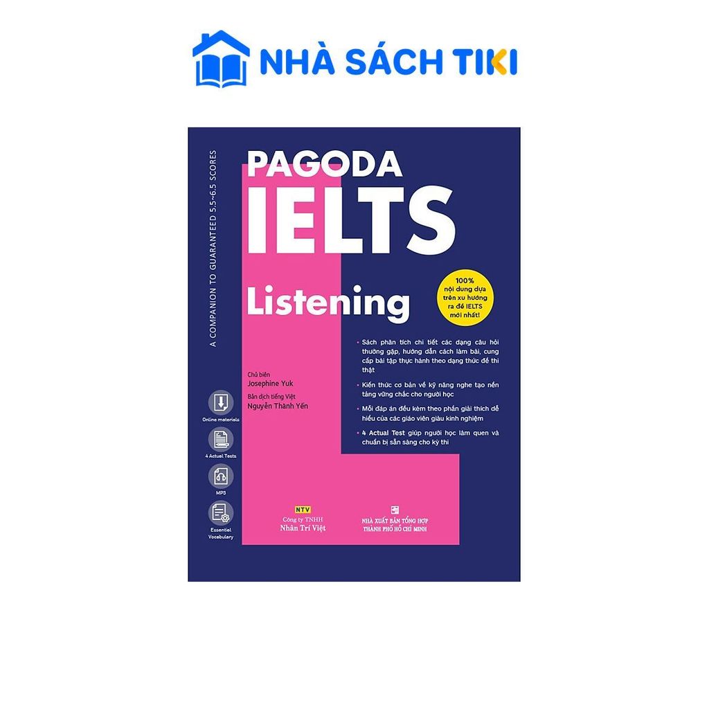 Pagoda IELTS Listening (Bao gồm sách bài học và đáp án) - Nhân Trí Việt