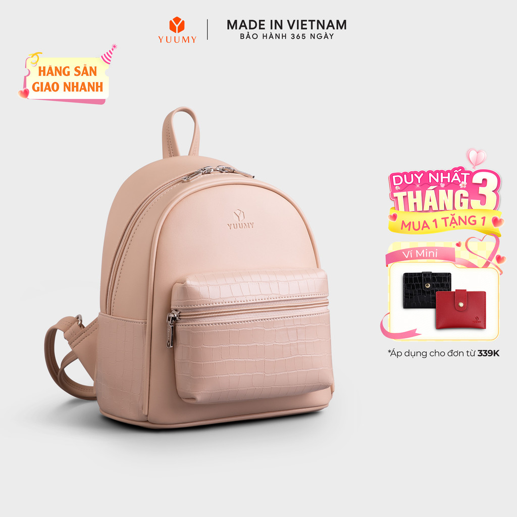 Balo Yuumy (Thời trang nữ tiện lợi cỡ trung - Balo da Seasand YBA87) Bagsmart